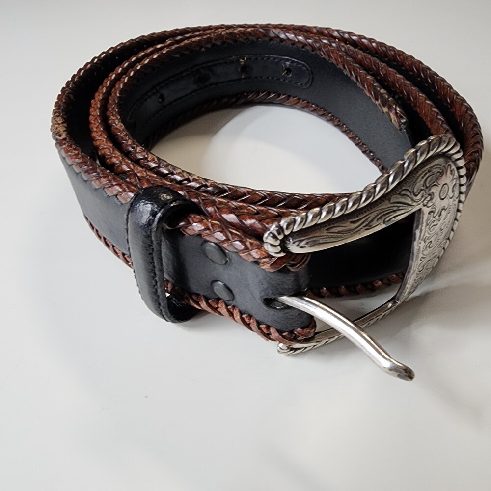 Nocona Belt Womens 42 Black Leather 1.5" Wide